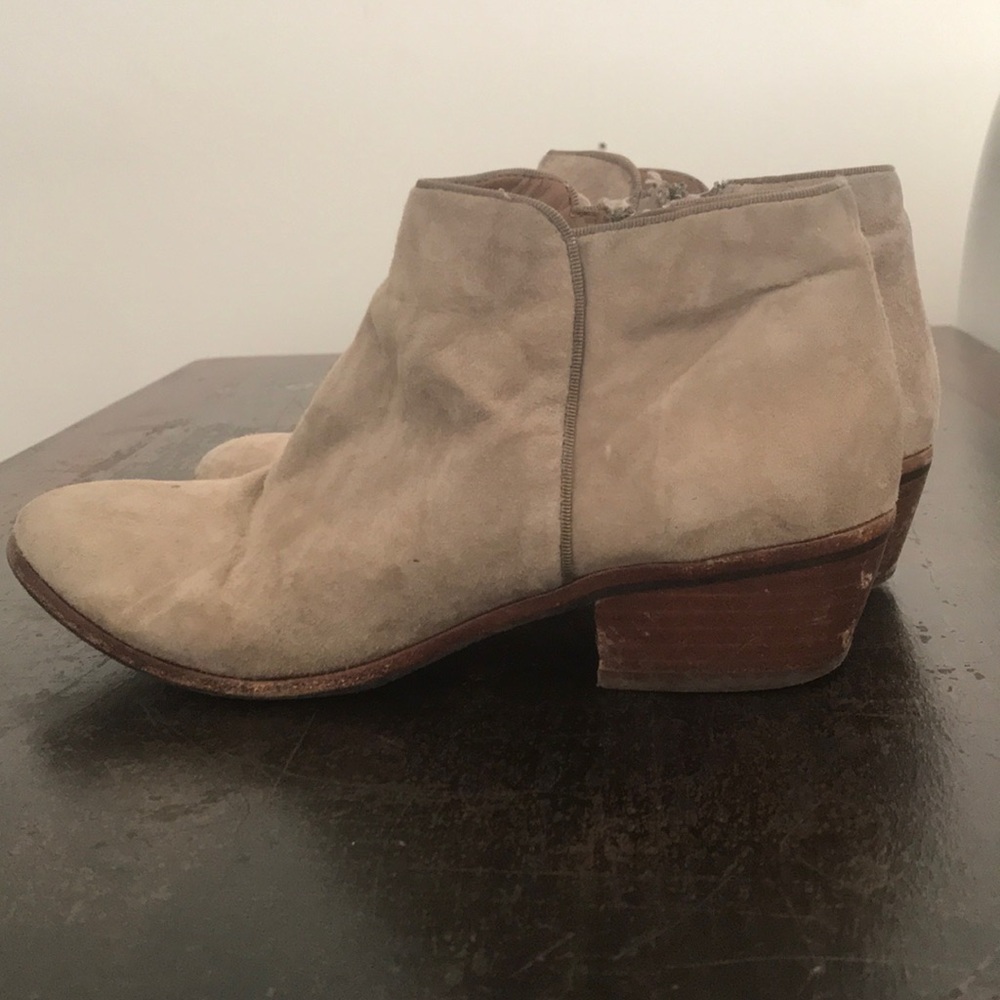 Sam Edelman suede booties. Size 7.5 Tan Suede.